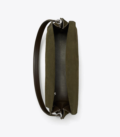 Large Lee Radziwill Suede Shoulder Bag
