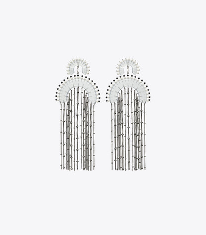 Beaded Fringe Earrings