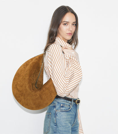 T Monogram Suede Balloon Bag