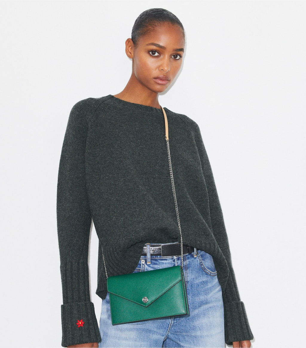 Pebble Envelope Chain Wallet