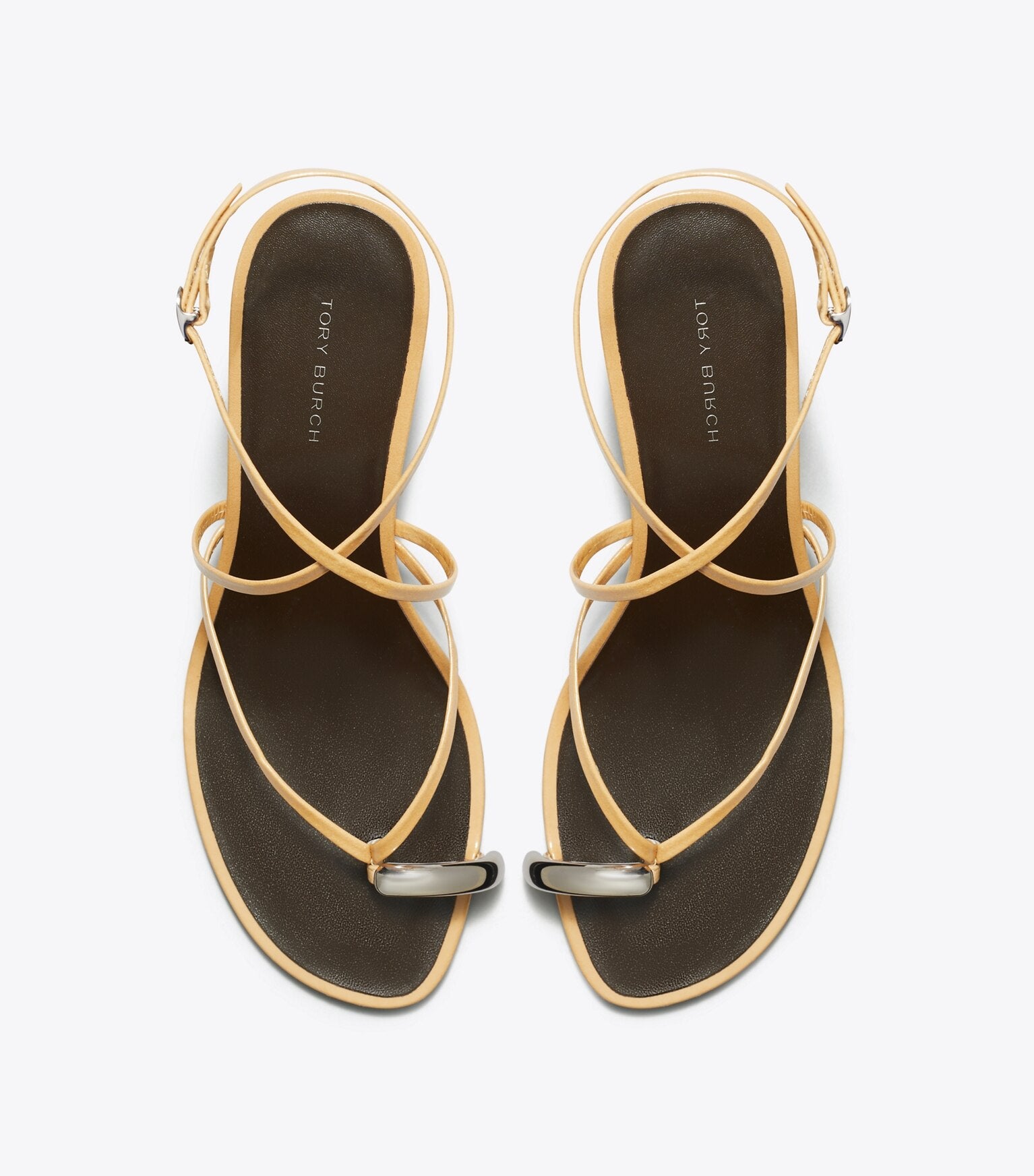 Pierced Multi-Strap Heeled Sandal