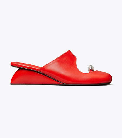 Pierced Mule Wedge