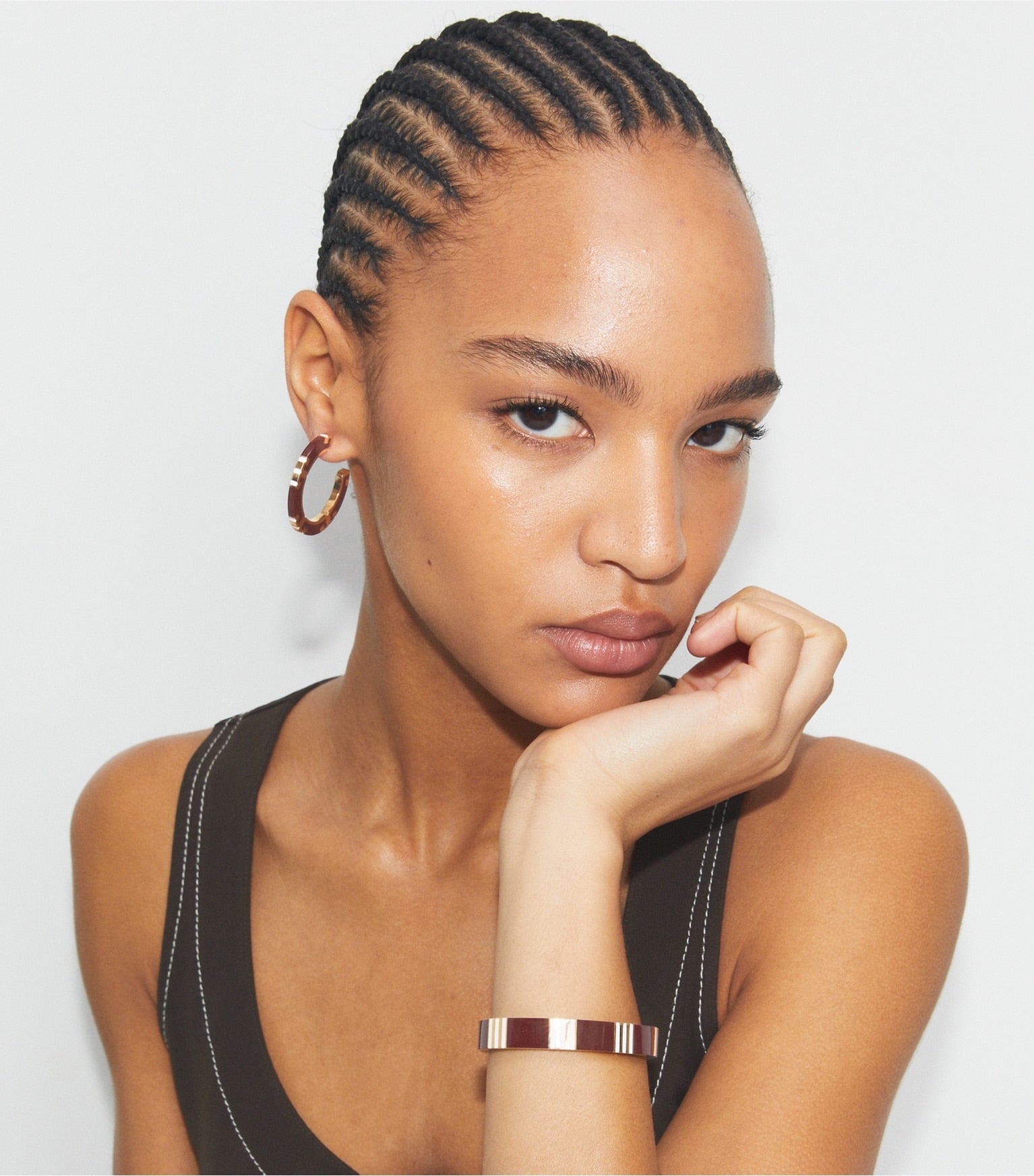 Icon Enamel Hoop Earrings