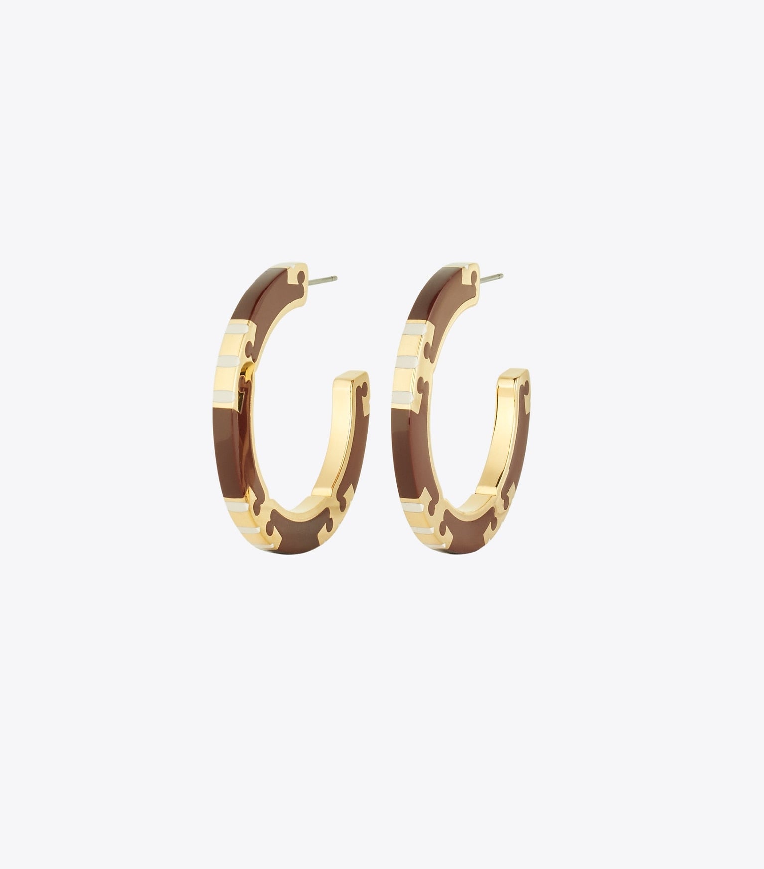 Icon Enamel Hoop Earrings