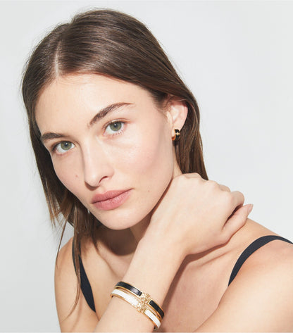 Icon Enamel Huggie Earrings