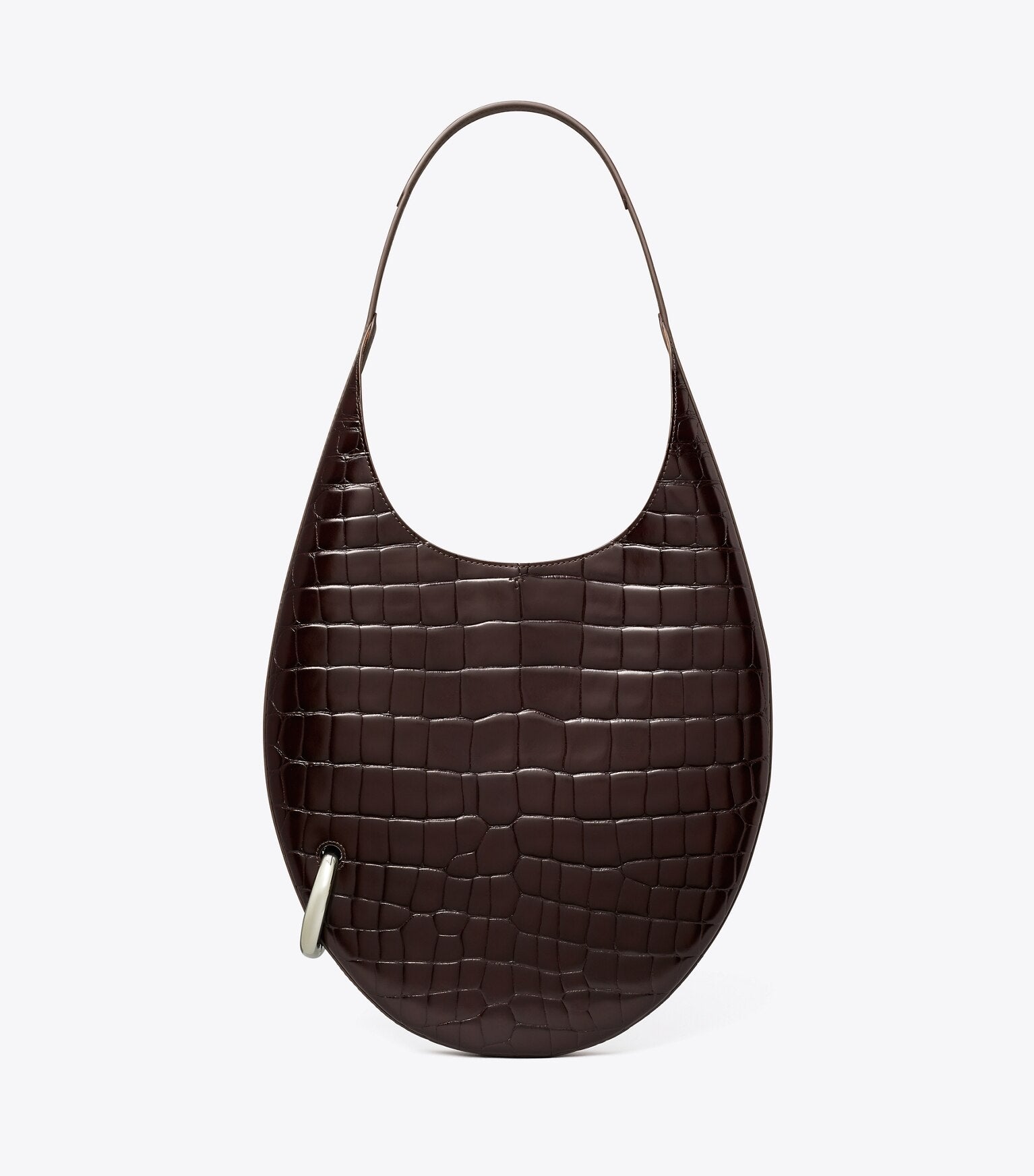 Pierced Croc-Embossed Bag