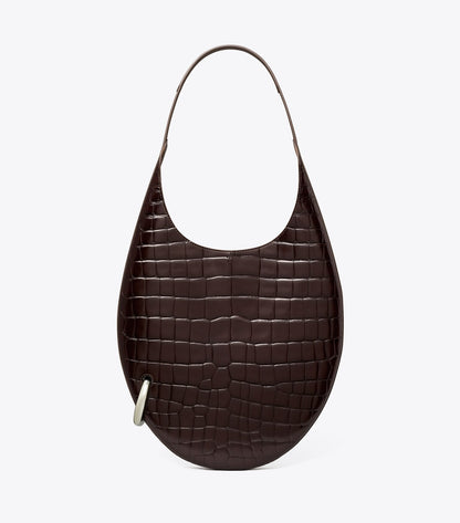 Pierced Croc-Embossed Bag