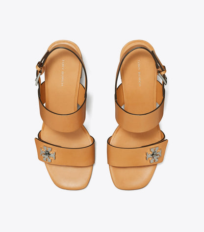 Turnlock Heeled Sandal