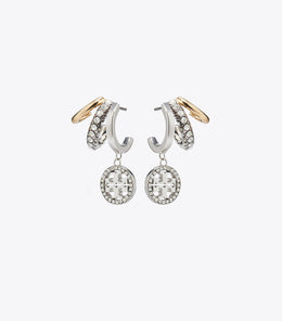 Icon Pavé Triple Hoop Earrings