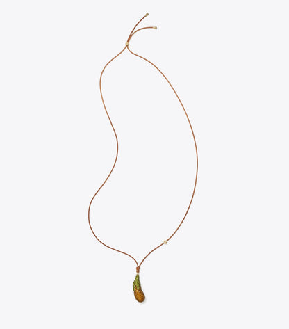 Curiosity Eggplant Pendant