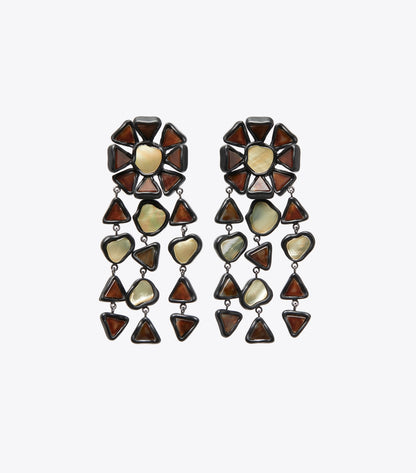 Curiosity Resin Chandelier Earrings