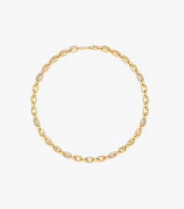 Gemini Link Pavé Necklace