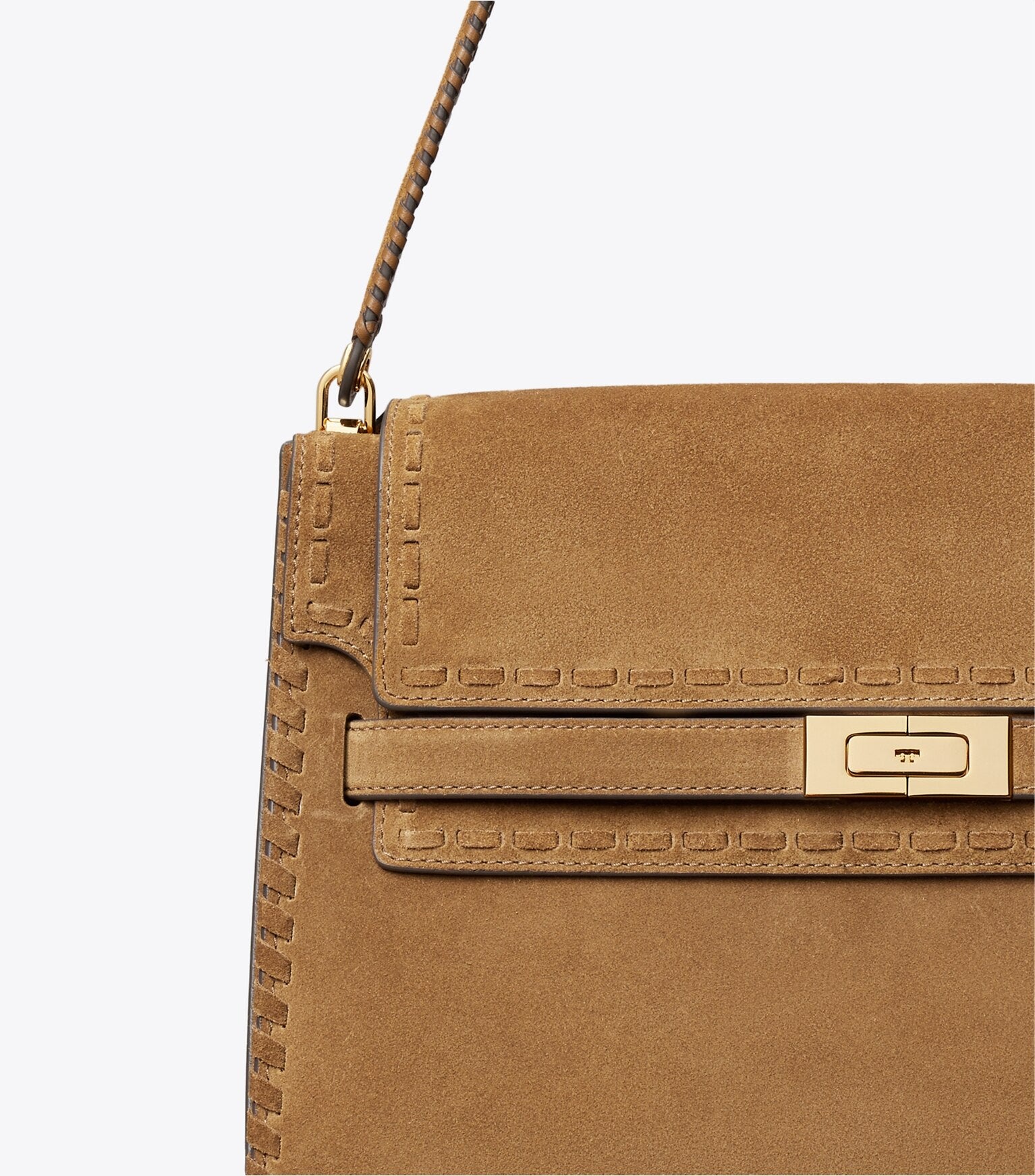 Large Lee Radziwill Suede Shoulder Bag