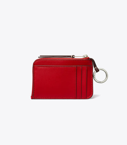 Leather Envelope Zip Card Case