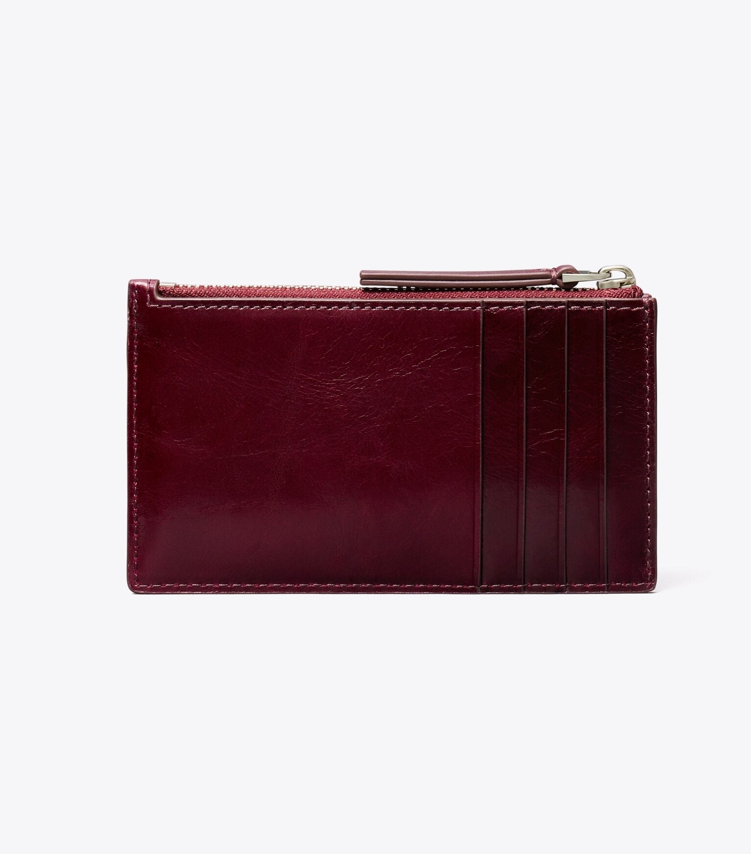 Kira Diamond Quilt Distressed Zip Card Case
