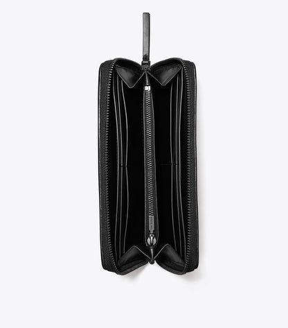 Kira Diamond Quilt Powder Coated Zip Continental Wallet