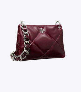 Small Kira Diamond Quilt Distressed Shoulder Bag