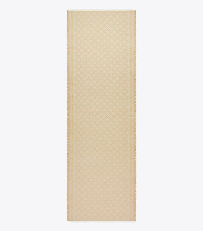 T Monogram Jacquard Oblong Scarf