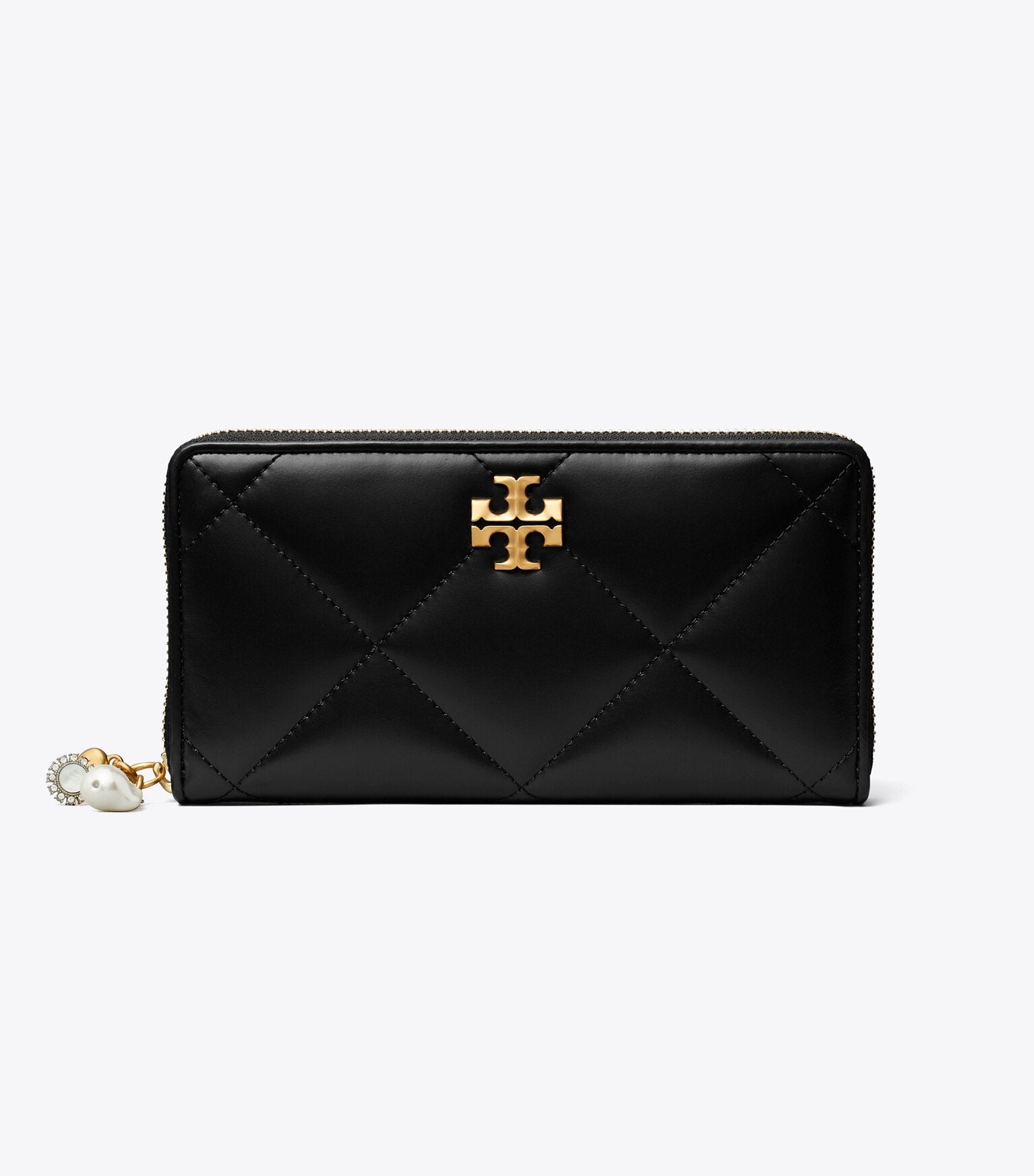 Kira Diamond Quilt Charm Continental Wallet