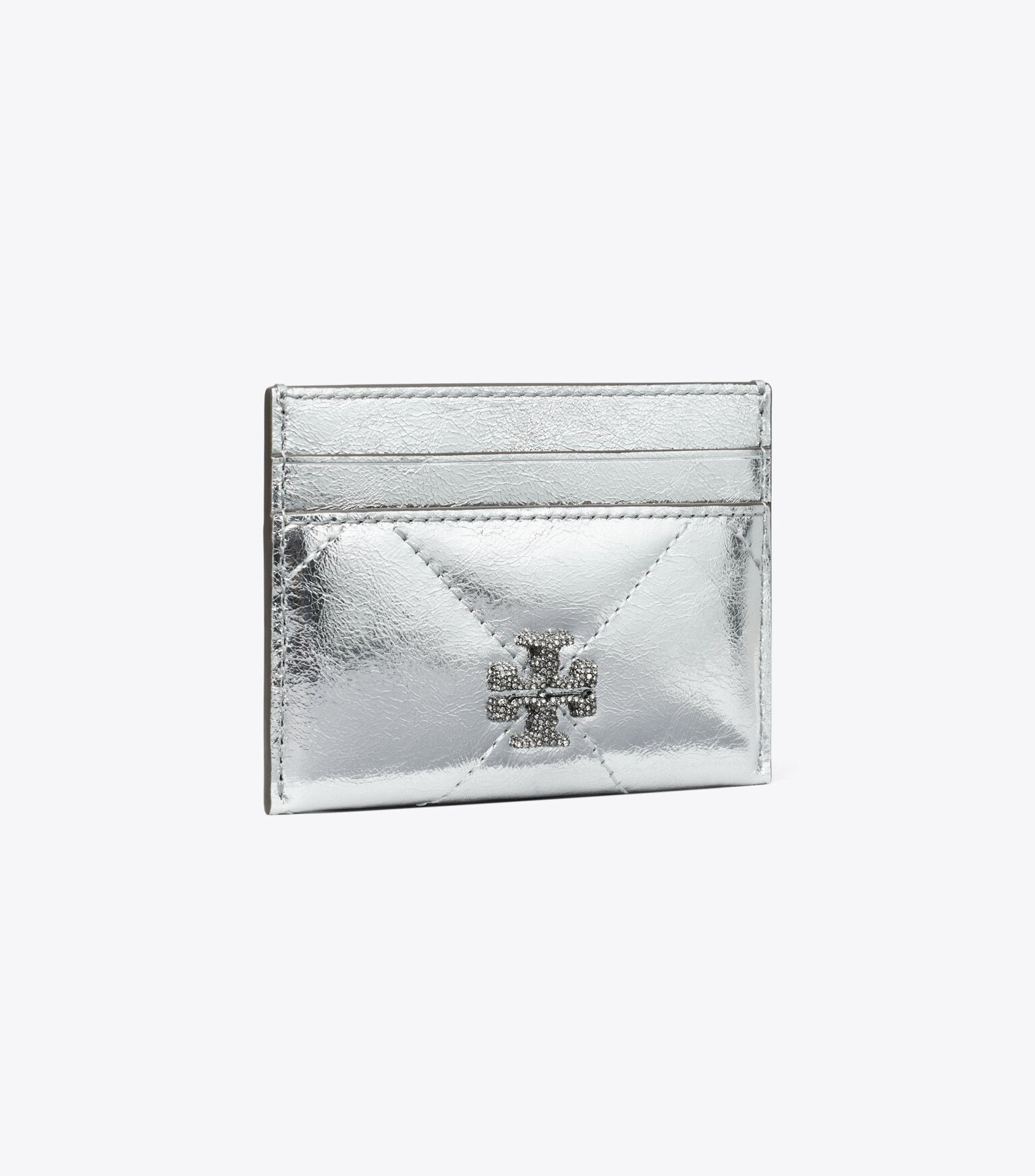 Kira Diamond Quilt Metallic Card Case