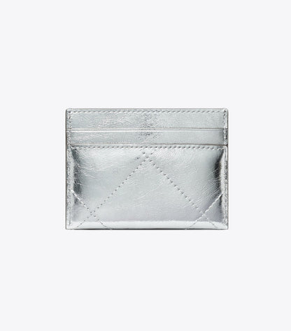 Kira Diamond Quilt Metallic Card Case