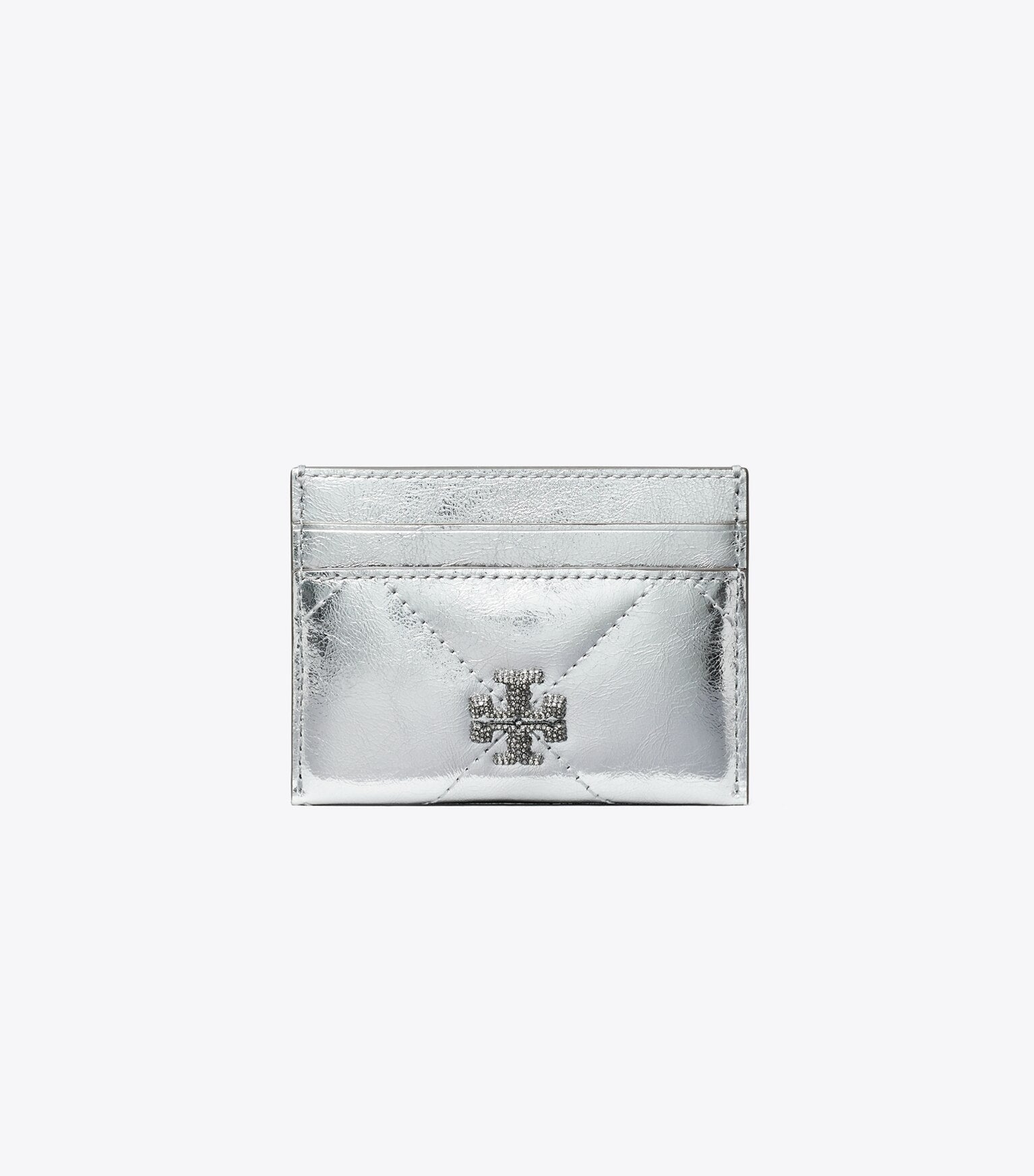 Kira Diamond Quilt Metallic Card Case