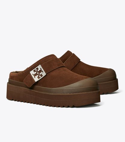 Mellow Shearling Platform Mule