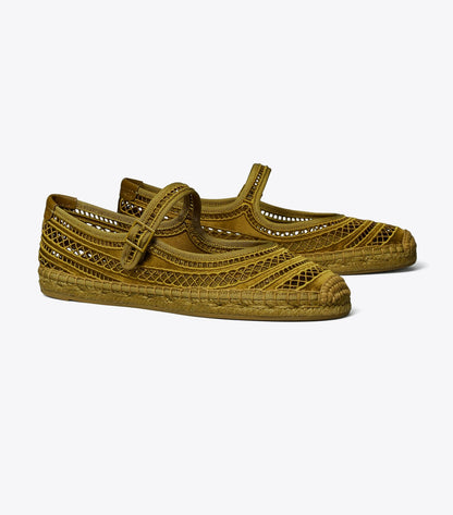 Open Weave Mary Jane Espadrille