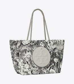 Ella Printed Chain Tote