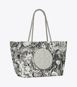 Ella Printed Chain Tote