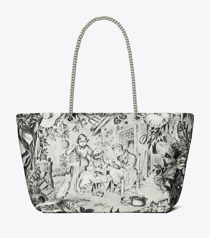 Ella Printed Chain Tote
