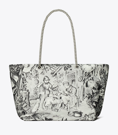Ella Printed Chain Tote