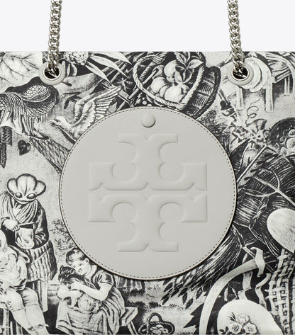 Ella Printed Chain Tote