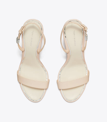 Double T Buckle Heel Sandal