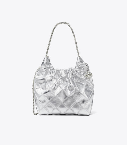Mini Fleming Metallic Hobo Bag