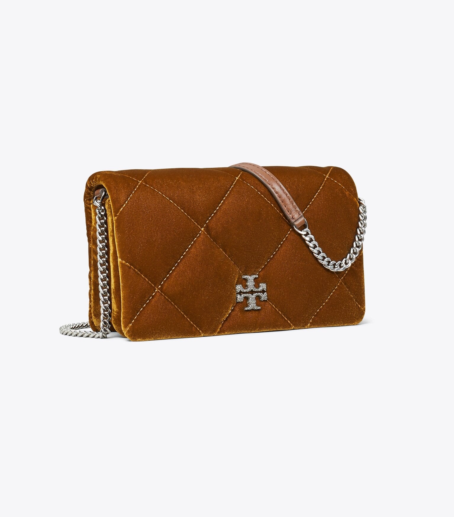 Kira Diamond Quilt Velvet Crossbody
