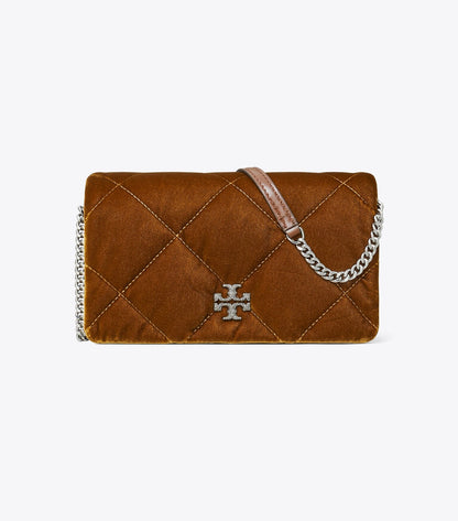 Kira Diamond Quilt Velvet Crossbody