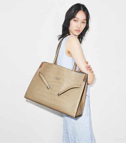 Lee Radziwill Embossed Tote