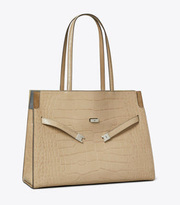 Lee Radziwill Embossed Tote