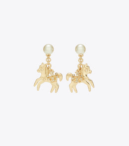 Curiosity Horse Charm Earrings