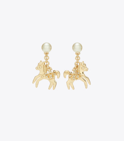 Curiosity Horse Charm Earrings
