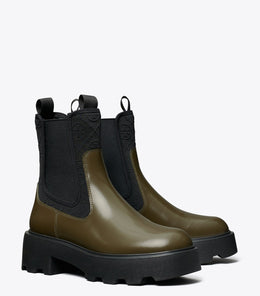 T Monogram Chelsea Lug Boot