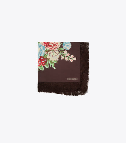 Chair Floral Silk Square