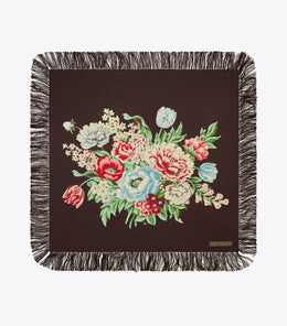 Chair Floral Silk Square