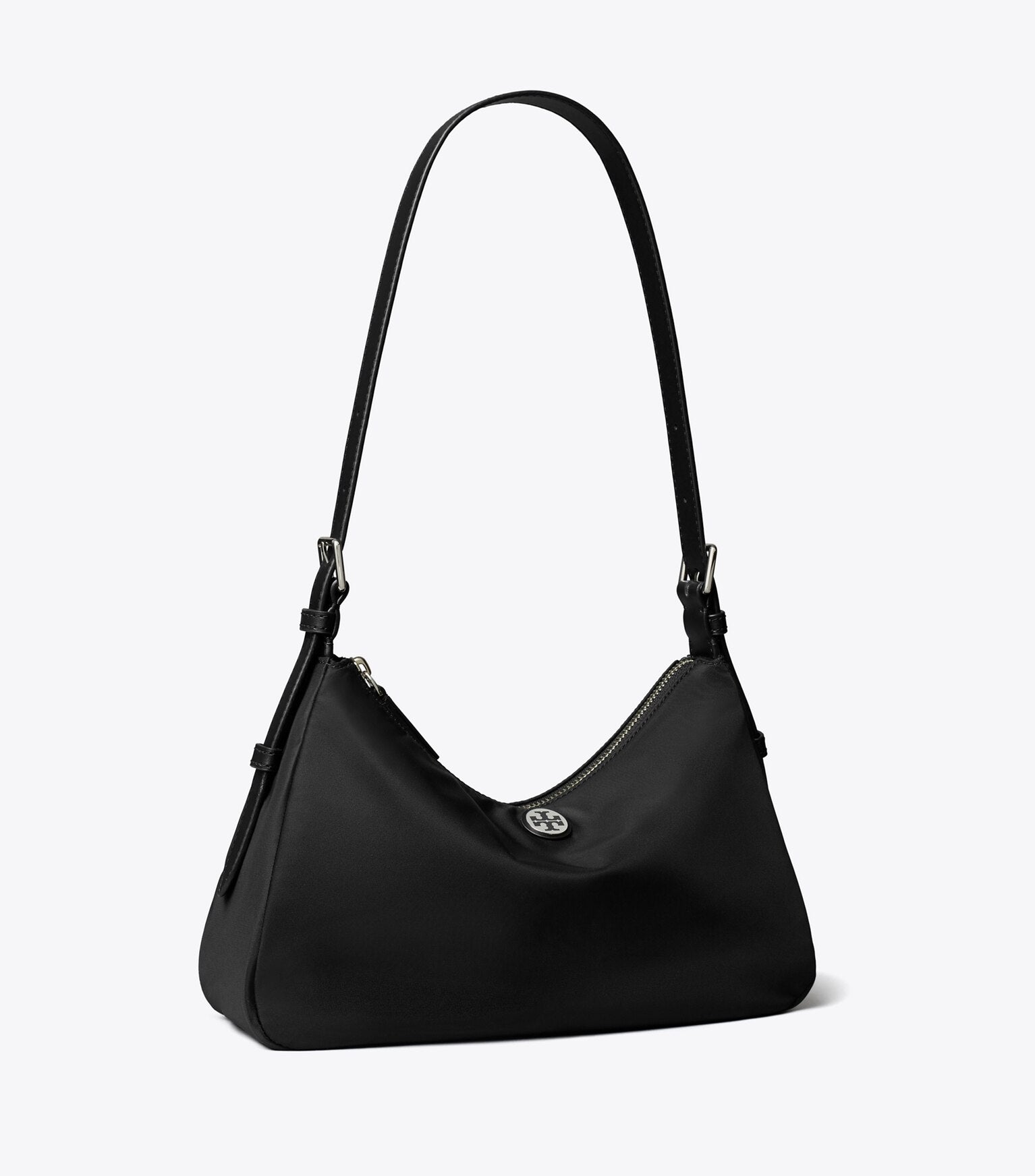 Small Nylon Zip-Top Shoulder Bag