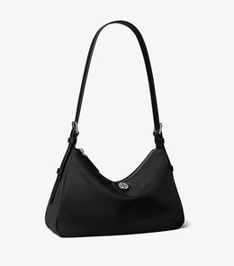 Small Nylon Zip-Top Shoulder Bag