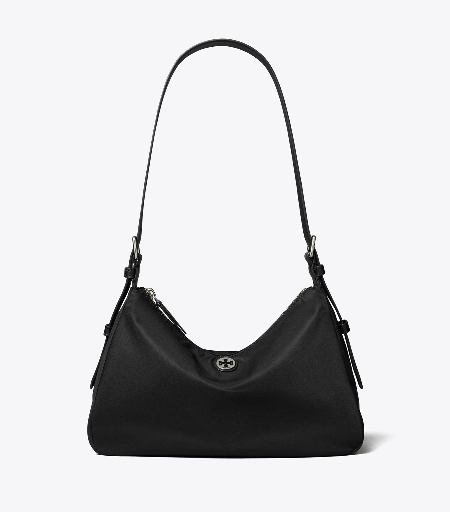 Small Nylon Zip-Top Shoulder Bag