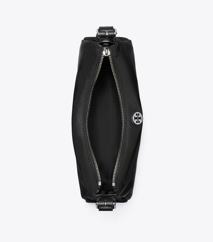 Small Nylon Zip-Top Shoulder Bag