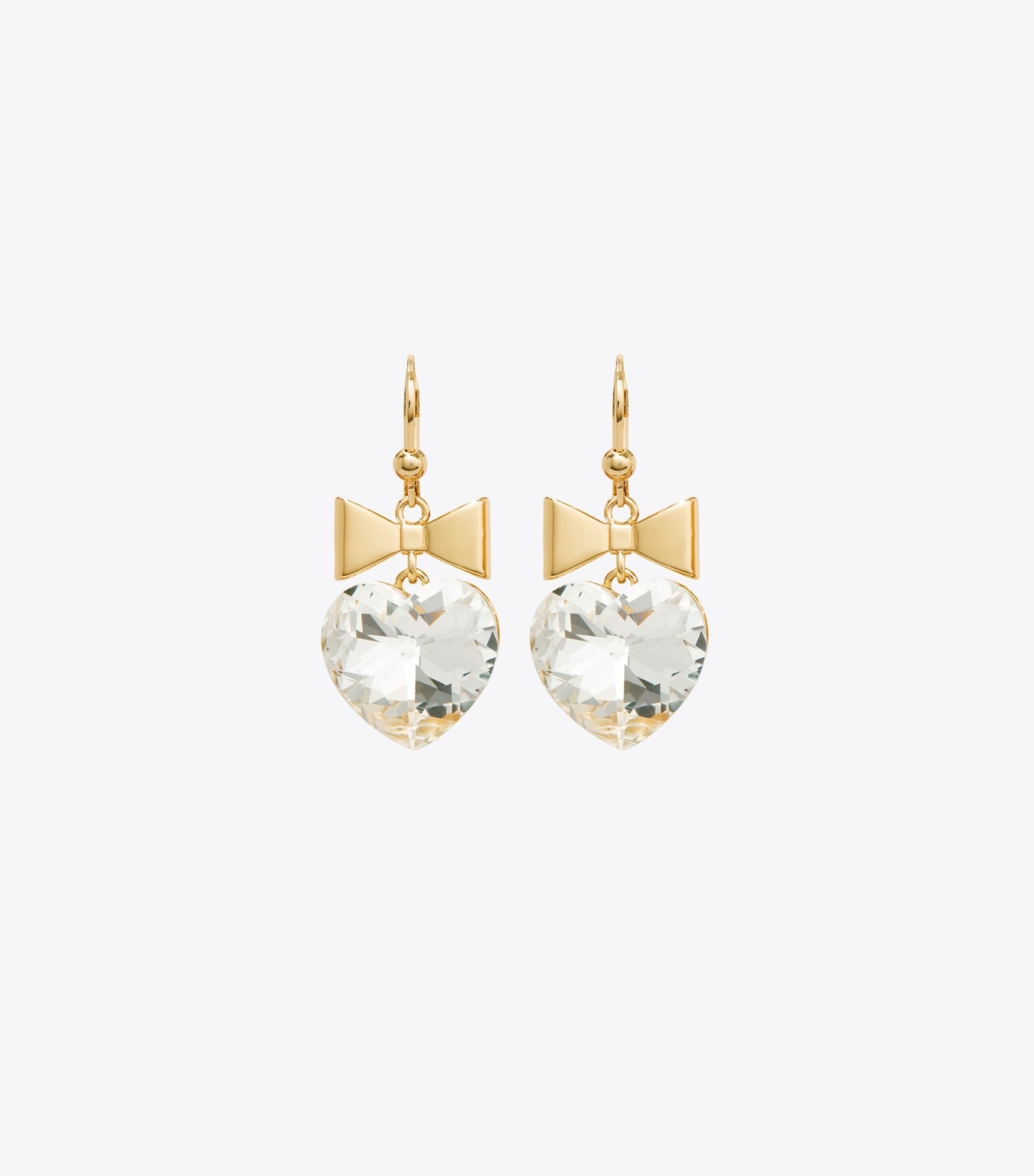 Curiosity Heart and Bow Earrings