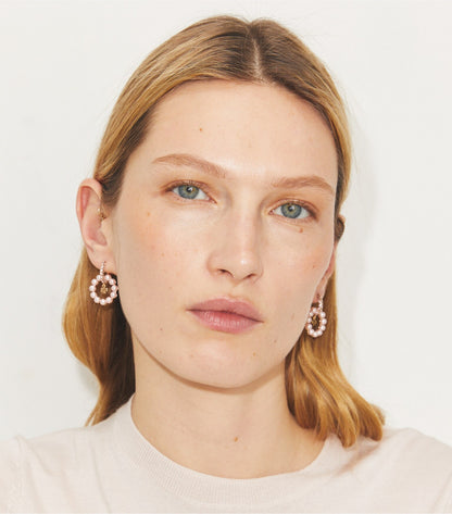 Moondance Pearl Hoop Earrings